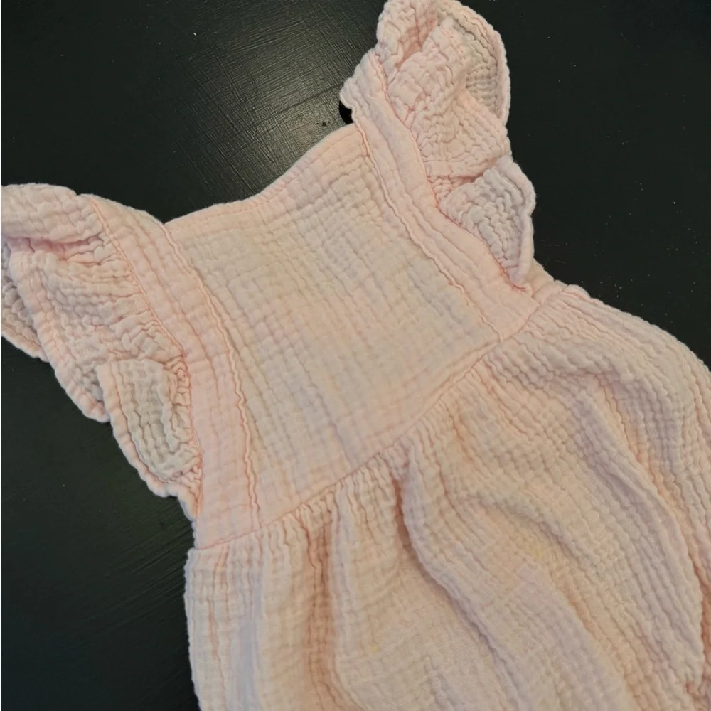 Pink Ruffled Baby Romper - Picture 2 of 5